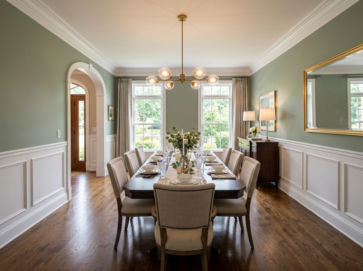 Trim & Baseboard Painting in a residential home